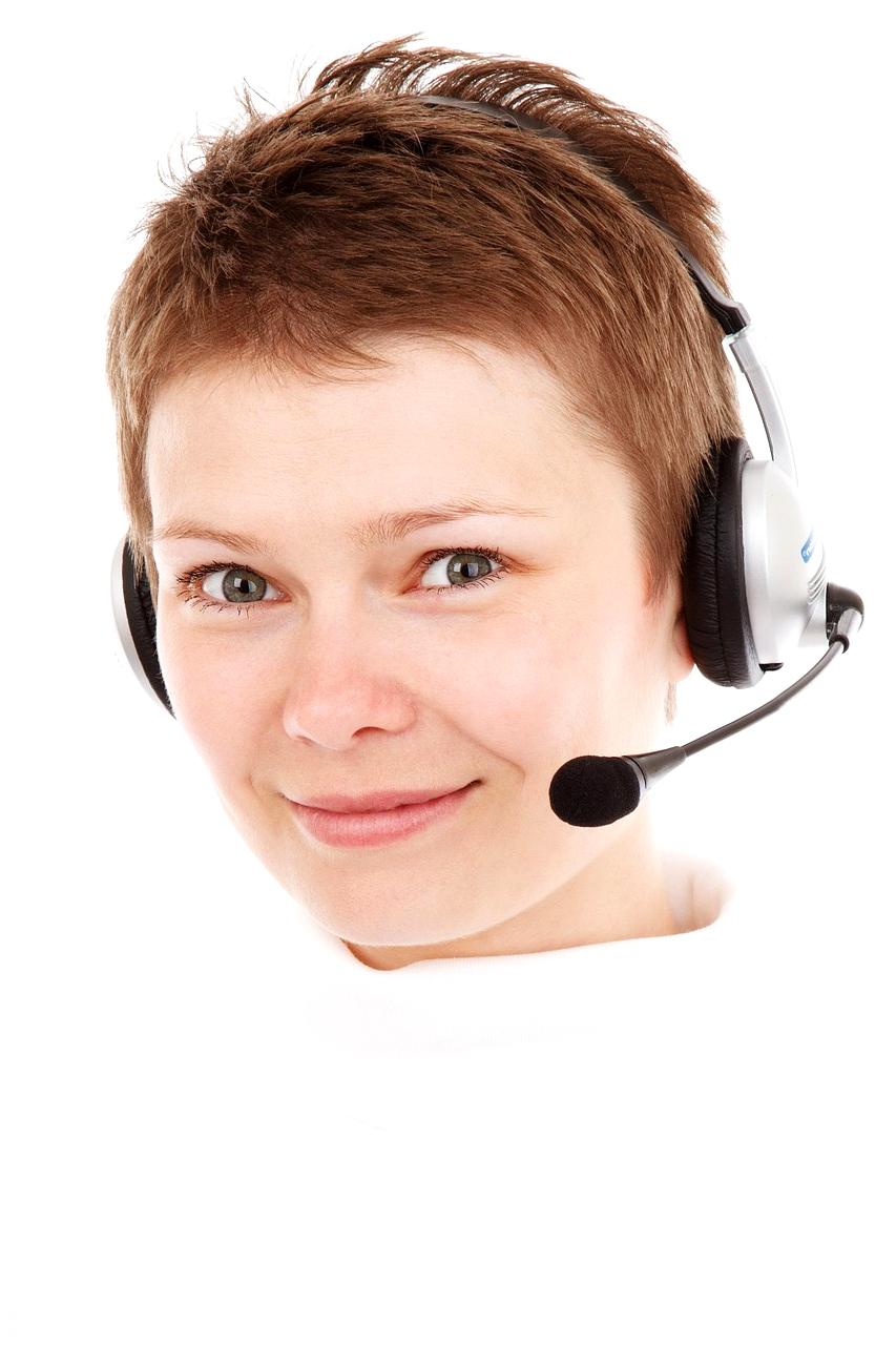 Customer service representative ready to assist
